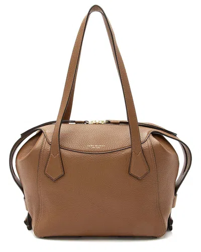 Tory Burch Brown Leather Perry Medium Satchel (authentic Pre-loved)