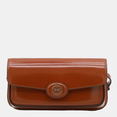 Tory Burch Brown Leather Shoulder Bag