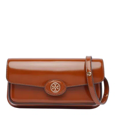 Tory Burch Brown Leather Shoulder Bag