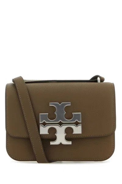 Tory Burch Brown Leather Small Eleanor Crossbody Bag In Wildmushroom