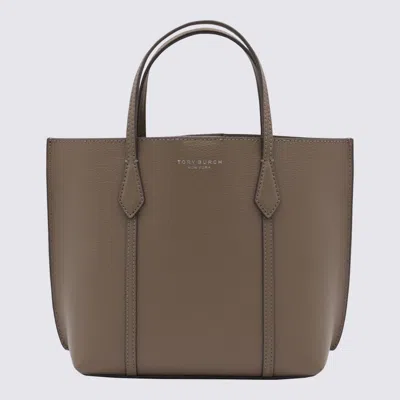 Tory Burch Brown Leather Small Perry Totes