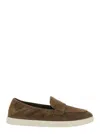 Tory Burch Brown Loafers With Logo Plaque On The Front And Slip-on Design