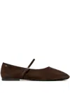 Tory Burch Brown Mary Jane Ballet Flats In Brown