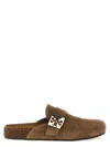 Tory Burch Mellow Logo Shearling Flat Mules