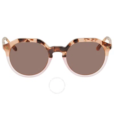 Tory Burch Brown Oval Ladies Sunglasses Ty7130 175473 52