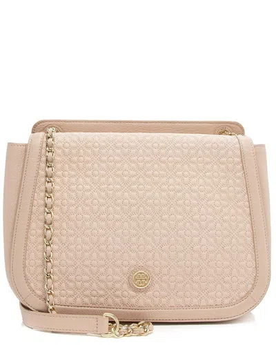 Tory Burch Brown Quilted Leather Bryant Flap Bag (authentic Pre-loved)