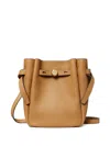 Tory Burch Small Leather Romy Crossbody In Brown