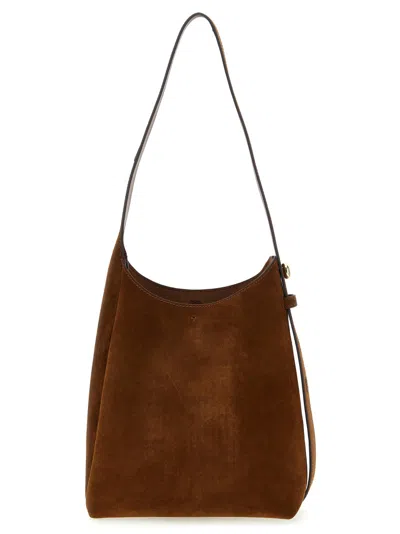 TORY BURCH BROWN ROMY SMALL HOBO