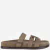 Tory Burch Brown Slip On Sandals In Brown