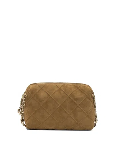 Tory Burch Brown Suede Crossbody Bag