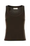Tory Burch Brown Viscose Tank Top