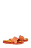 Tory Burch Bubble Jelly Slide Sandal In Chipotle Spice/golden Bright