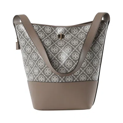 Pre-owned Tory Burch Bucket Bag 'charcoal' | Grey | Women's Size Onesize