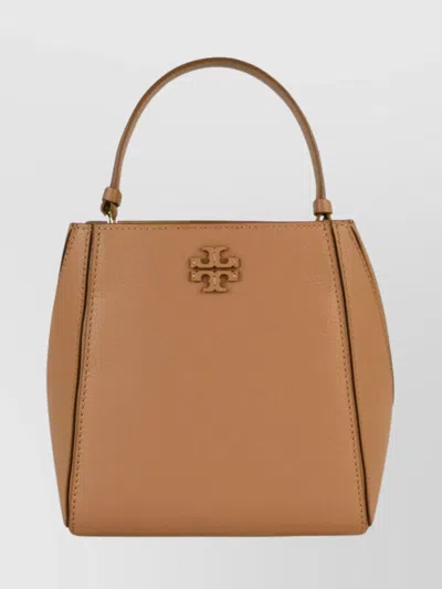 Tory Burch Bucket Bag Leather Shoulder Strap In Black