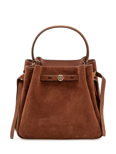 Tory Burch Bucket Handbag In Brown