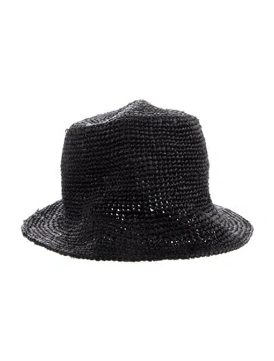 Pre-owned Tory Burch Bucket Hat In Black