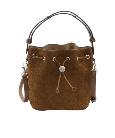 Tory Burch Bucket Shoulder Bag In Brown