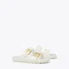 Tory Burch Buckle Bubble Jelly In Ivory/gold