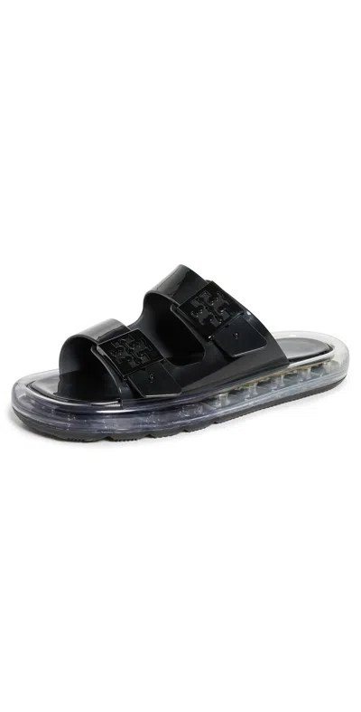Tory Burch Jelly-sole Slip-on Sandals In Negro