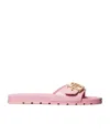 Tory Burch Buckle Slide In Pink
