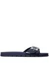 Tory Burch Buckle Slide In Blue