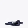Tory Burch Buckle Slide In New Navy/silver