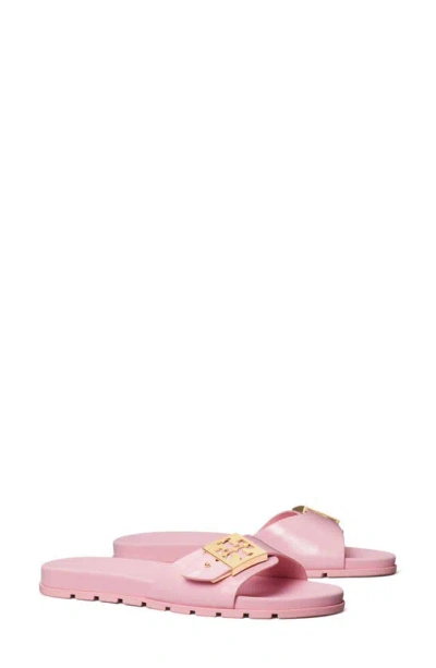 Tory Burch Buckle Slide In Rosa Candy/rosa Candy/rosa Candy