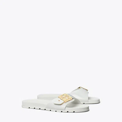 Tory Burch Buckle Slide In White/white/white