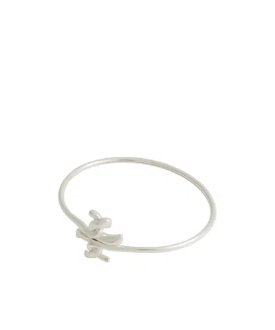 Tory Burch Buckle-free Designed Bracelet In Metallic