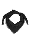 Tory Burch Logo Scarf In Black