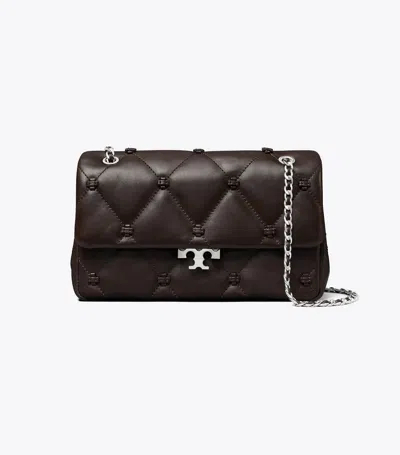 Tory Burch Bunny Knot Mini Leather Shoulder Handbag In Blue