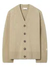Tory Burch Button Cardigan In Neutral