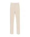 Tory Burch Button-cuff Trousers In Nude