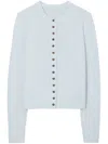 Tory Burch Button-up Cardigan In Blue