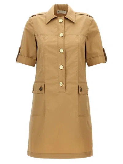 Tory Burch 'camp' Dress In Brown