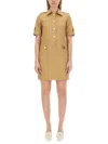 Tory Burch Woman Mini Dress Beige Size 14 Cotton In Beige