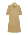 Tory Burch Camp Short-sleeve Minidress In Nude