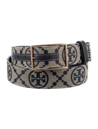 Pre-owned Tory Burch Canvas Belt In Blue