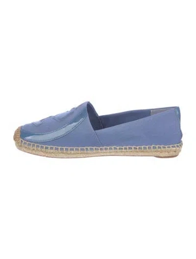 Pre-owned Tory Burch Canvas Espadrille Sneakers In Black