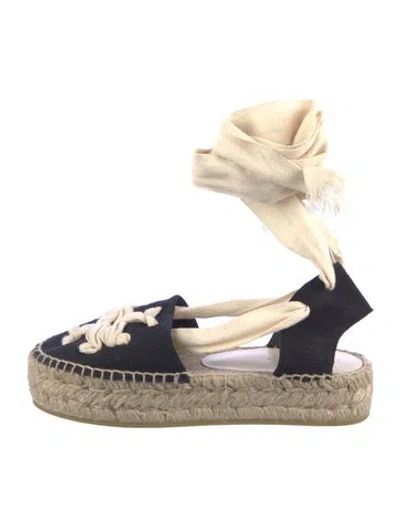 Pre-owned Tory Burch Canvas Espadrilles