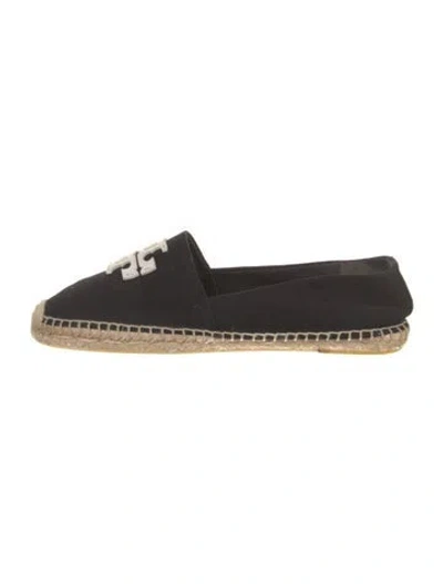 Pre-owned Tory Burch Canvas Espadrilles In Black