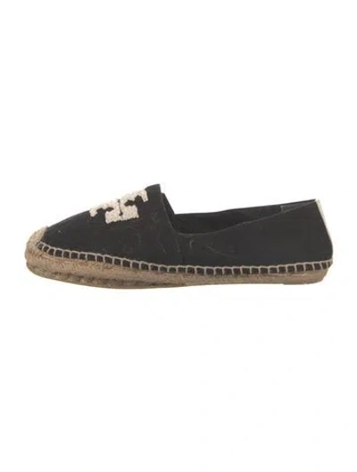 Pre-owned Tory Burch Canvas Espadrilles In Black