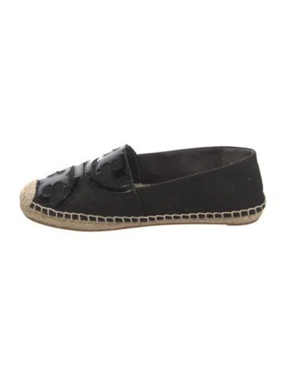 Pre-owned Tory Burch Canvas Espadrilles In Black