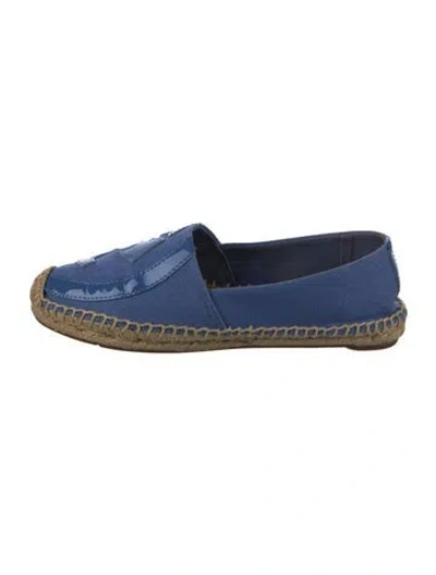 Pre-owned Tory Burch Canvas Espadrilles In Blue