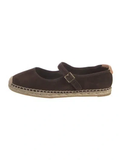 Pre-owned Tory Burch Canvas Espadrilles In Brown