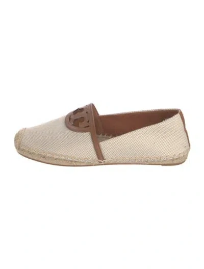 Pre-owned Tory Burch Canvas Espadrilles In Brown/neutrals