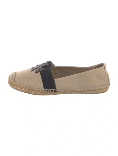 Pre-owned Tory Burch Canvas Espadrilles In Neutrals
