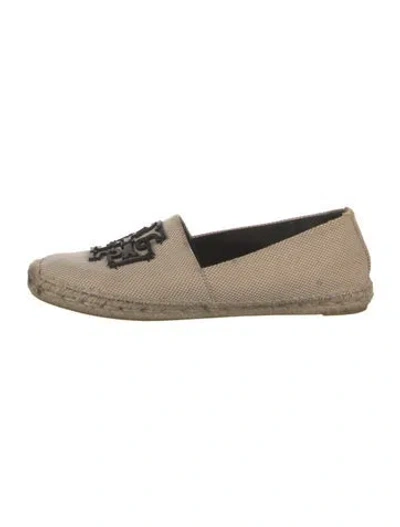 Pre-owned Tory Burch Canvas Espadrilles In Neutrals
