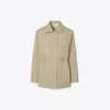 Tory Burch Canvas Jacket In Brown