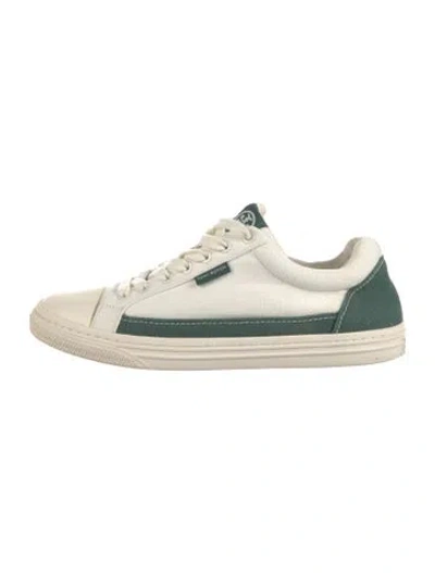 Pre-owned Tory Burch Canvas Sneakers In Neutral